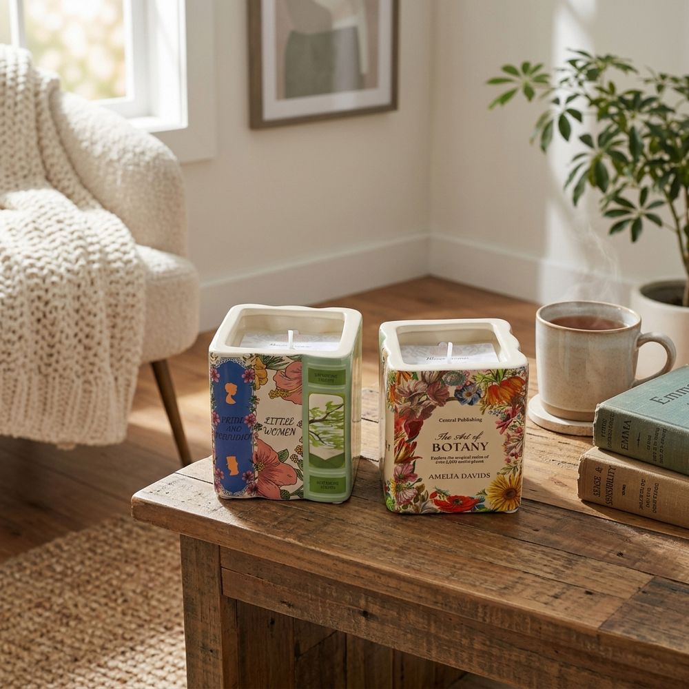 IRVINGSHAW SET OF 2 WILD FIG & CASSIS CANDLE 4 (IN)