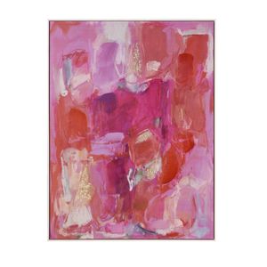 Pink Flush Abstract Framed Wall Art 1
