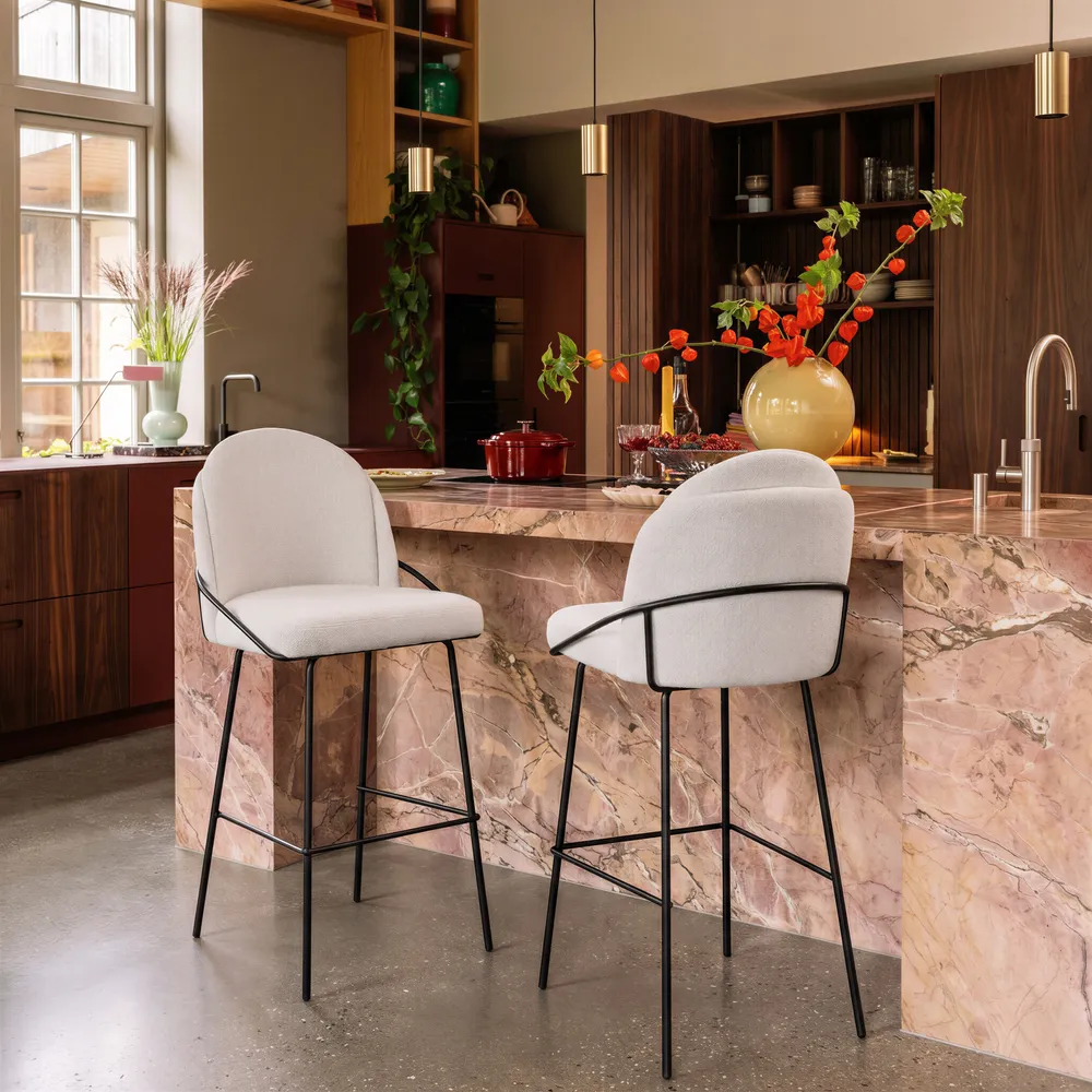 Jambi Barstool Ivory