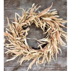 Natural Foxtail Wreath 1