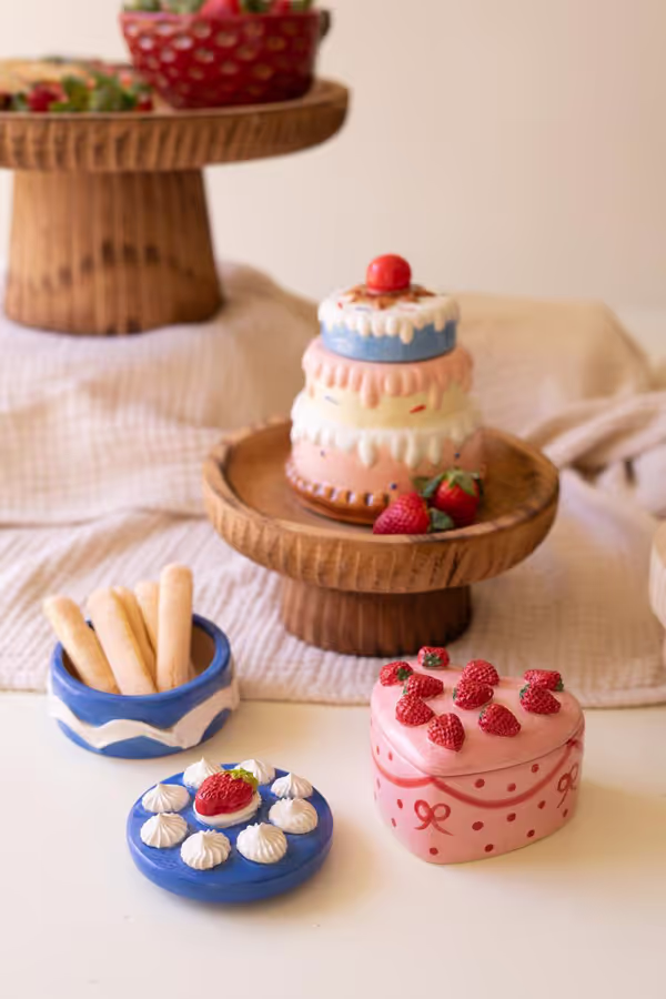 Set of 3 Ceramic Dessert Boxes