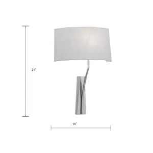 Diamond 21'' High 1-Light Sconce - Polished Nickel 2