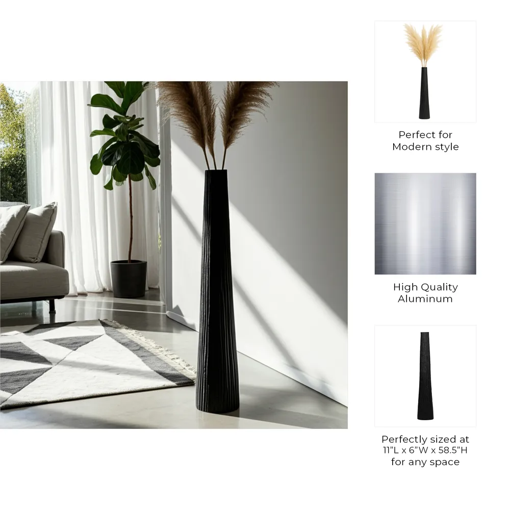 HAZENSTONE BLACK VASE 59 (IN)