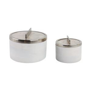 CHATHAMWORTH SET OF 2 WHITE BOXES 6 (IN) 4