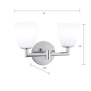 Chancellor 11'' Wide Integrated LED Vanity Light - Chrome 2