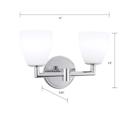 Chancellor 11″ Wide Integrated LED Vanity Light - Chrome
