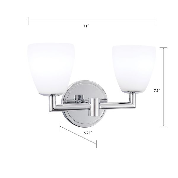 Chancellor 11'' Wide Integrated LED Vanity Light - Chrome