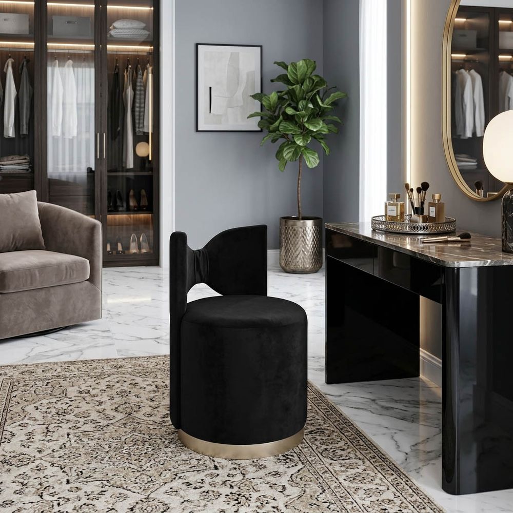 PARKLAKE BLACK STOOL 28 (IN)