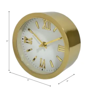 LEILABROOK GOLD CLOCK 5 (IN) 9