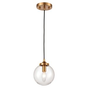 Boudreaux 6'' Wide 1-Light Mini Pendant - Antique Gold 1