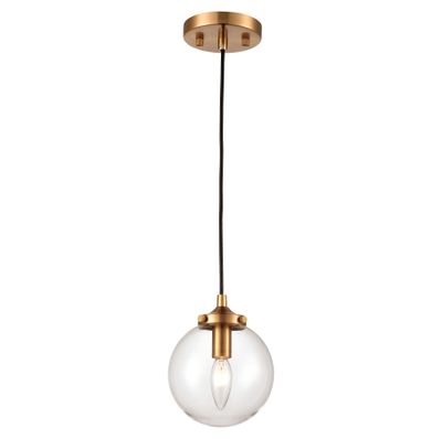 Boudreaux 6″ Wide 1-Light Mini Pendant - Antique Gold