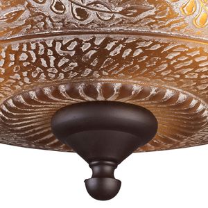 Norwich 14'' Wide 3-Light Semi Flush Mount - Oiled Bronze 3
