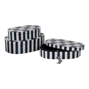 FALLONFORD SET OF 3 WHITE BOXES 4 (IN) 3