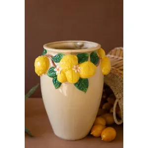 Ceramic Lemons Urn 3