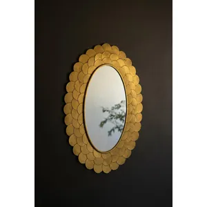 Layered Gold Scallop Framed Mirror 1