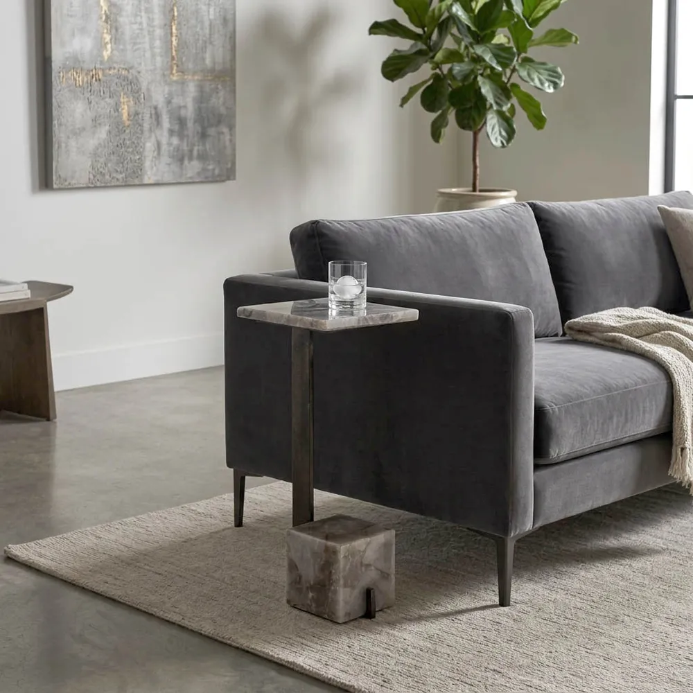 MILTONRIDGE GRAY TABLE 24 (IN)