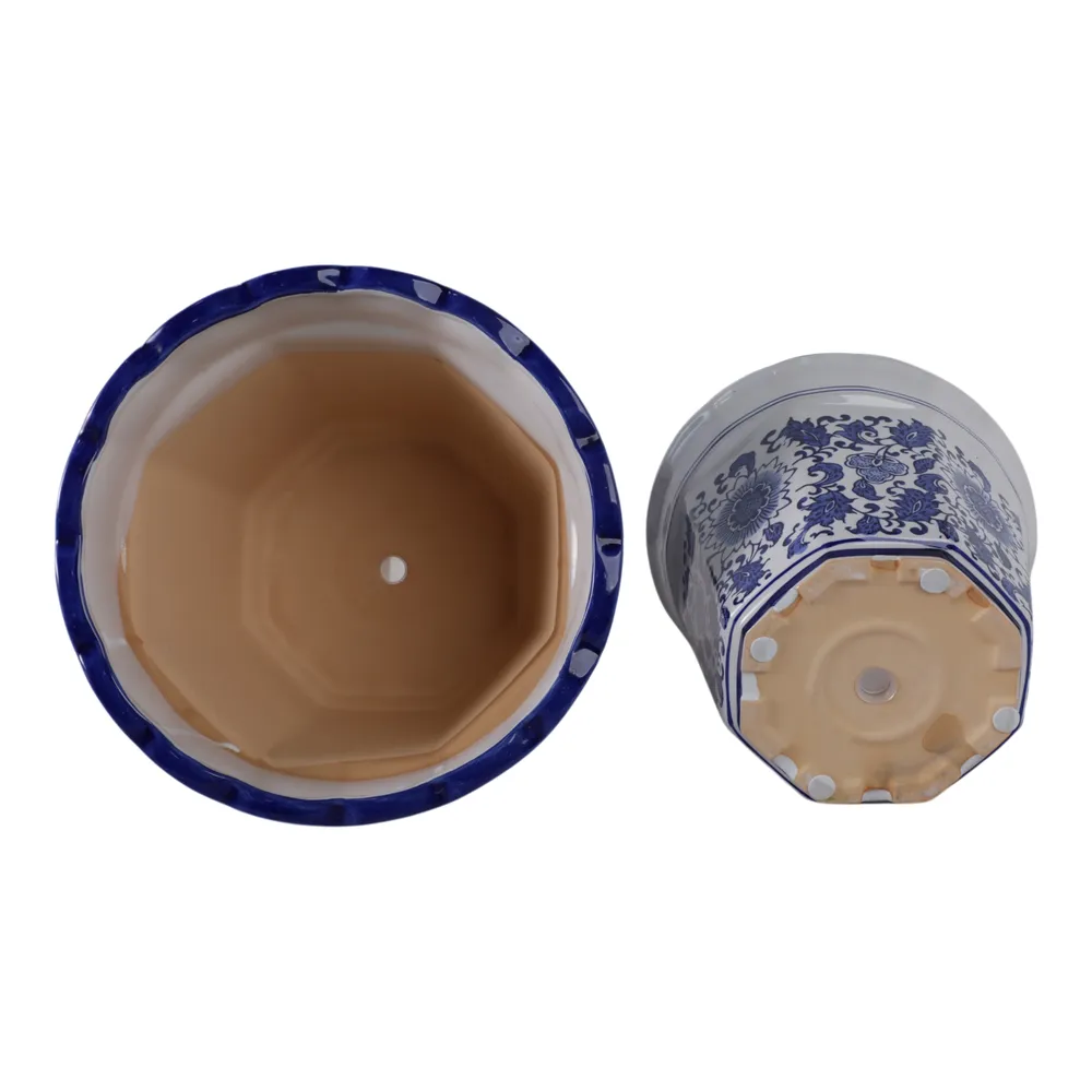 ENOCHFIELD SET OF 2 BLUE PLANTER 9 (IN)