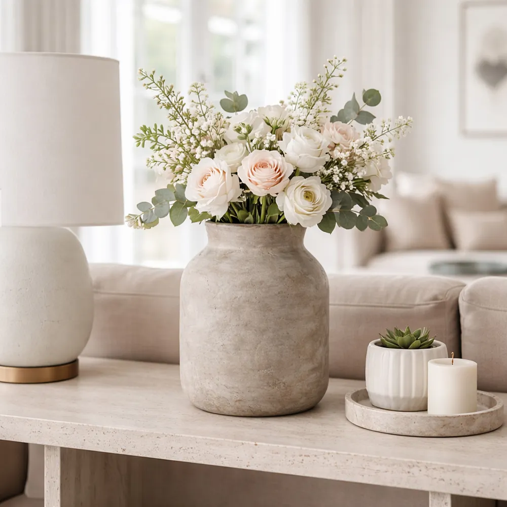 CHILTONLAKE GRAY VASE 12 (IN)