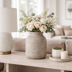 CHILTONLAKE GRAY VASE 12 (IN) 2