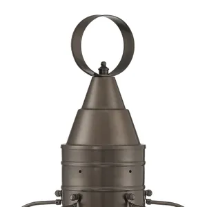 Classic Onion 17.5'' High 1-Light Outdoor Post Light - Bronze 3