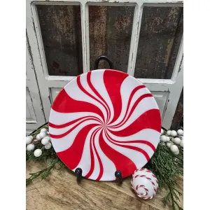 Large Candy Candle Plate 7.75x7.75in 1