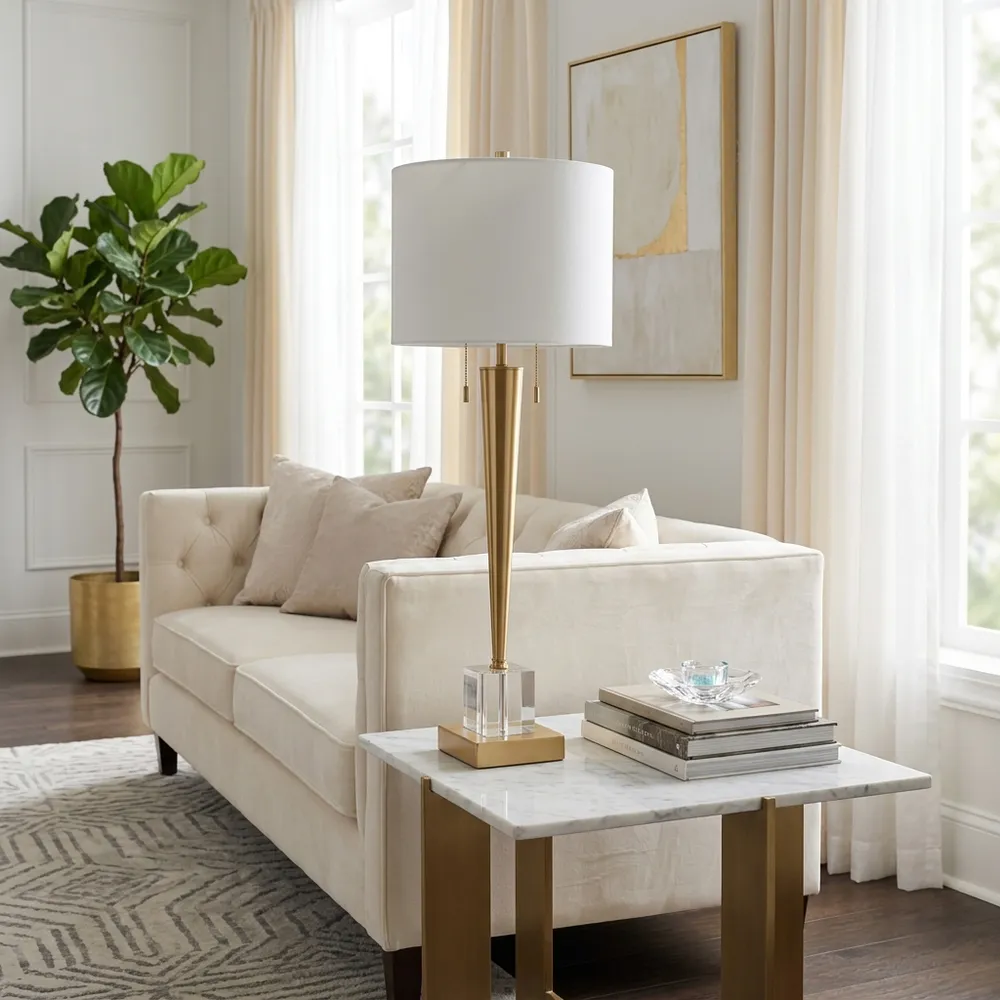 DUNBARWAY GOLD LAMP 36 (IN)