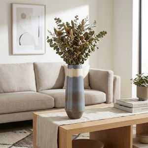 BURKEMOOR BLUE VASE 14 (IN) 12