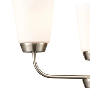 Winslow 19'' Wide 3-Light Chandelier - Brushed Nickel 2