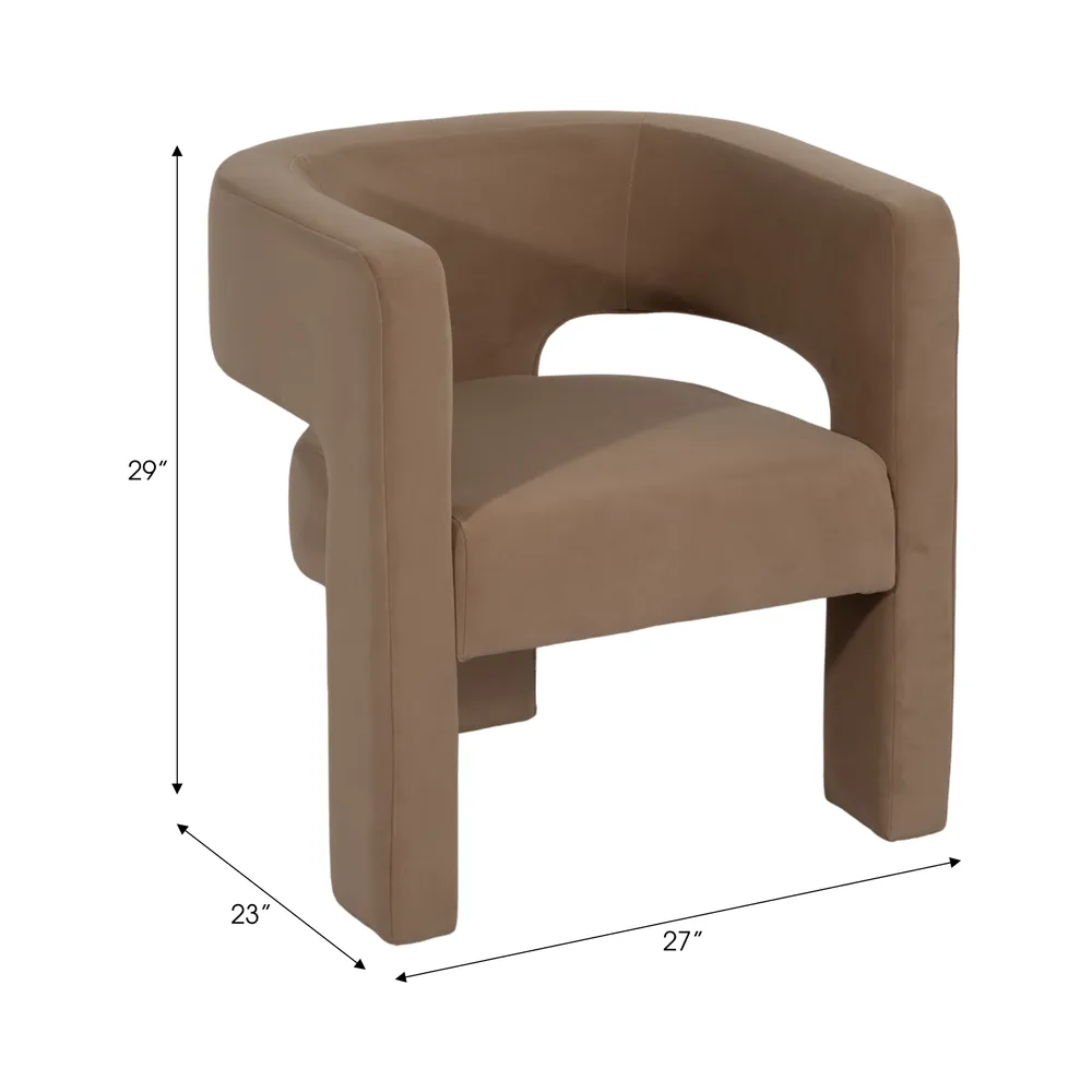 GLENNPARK BROWN CHAIR 29 (IN)