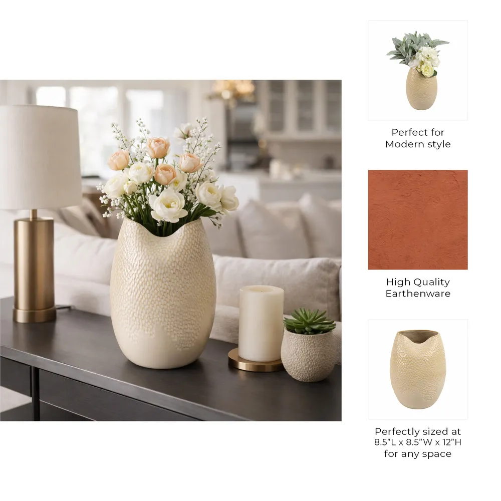 CHESTERMILL CREAM VASE 12 (IN)