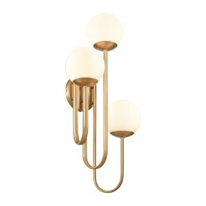 Caroline 28'' High 3-Light Right Sconce - Brushed Gold 5
