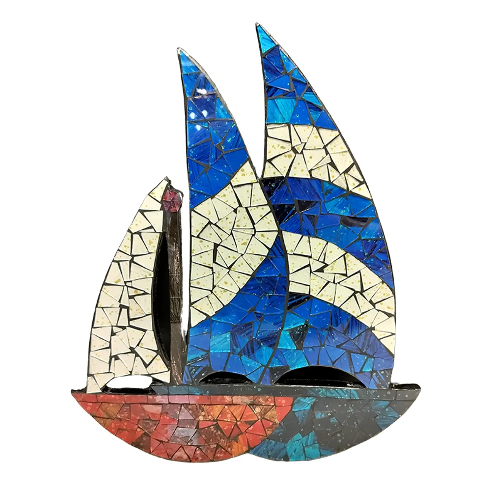 17-1/2" MOSAIC BOAT