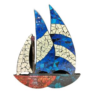 17-1/2" MOSAIC BOAT 1