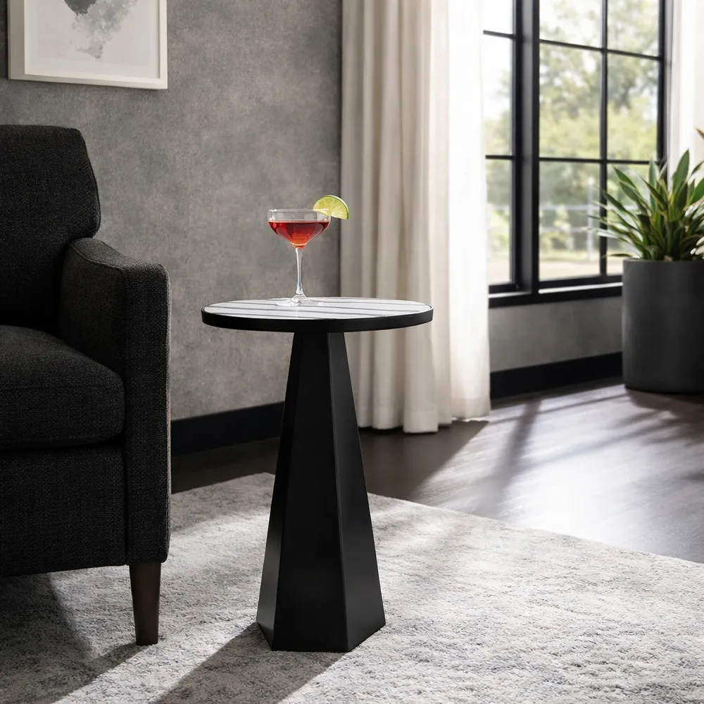 ANTONHOLM WHITE TABLE 23 (IN)