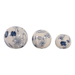 TESSWIND SET OF 3 BLUE ORBS 6 (IN) 1