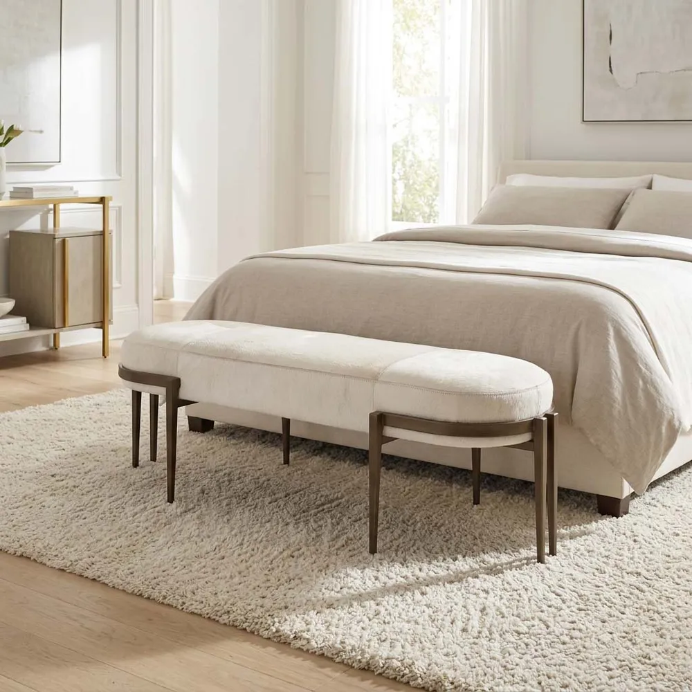 CROSBYFORD WHITE BENCH 19 (IN)