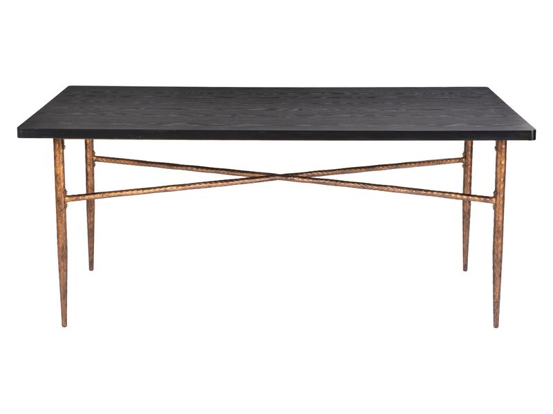 Nida Dining Table Black & Bronze 4
