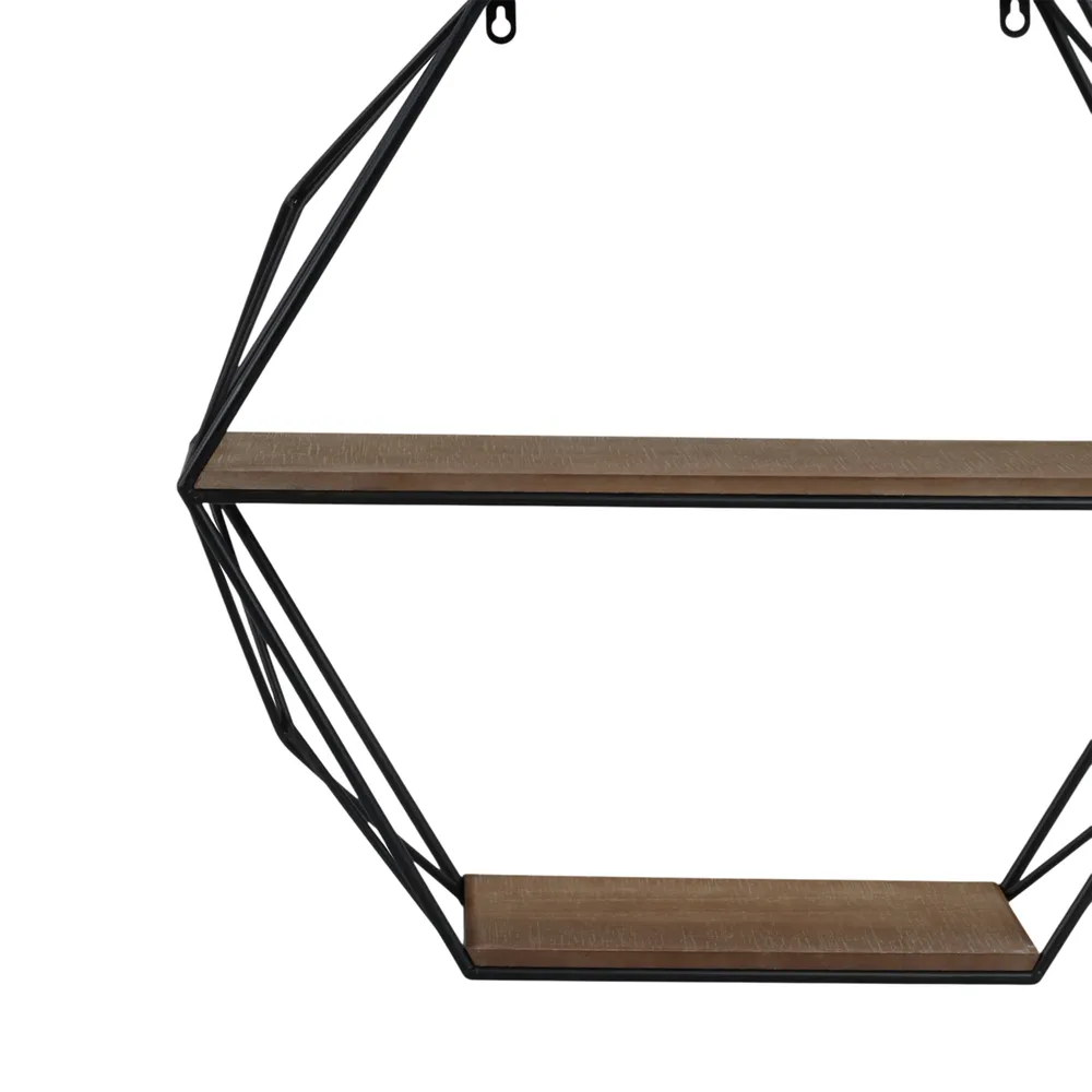 INGRIDHAVEN BROWN WALL SHELF 21 (IN)
