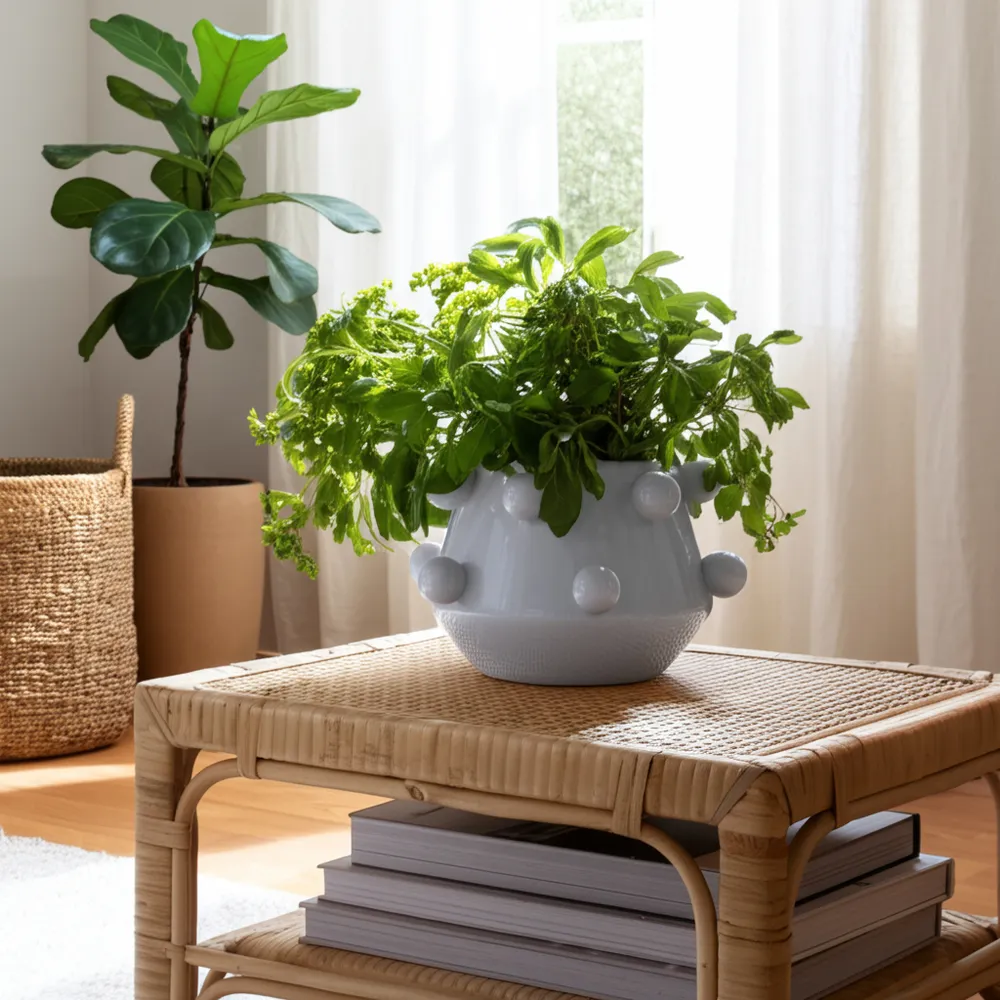 NELSONHAM WHITE PLANTER 6 (IN)