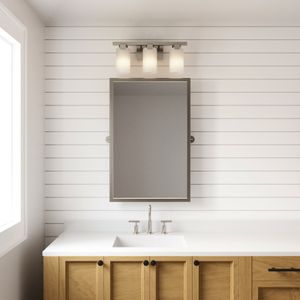 Dressler 22'' Wide 3-Light Vanity Light - Brushed Nickel 8