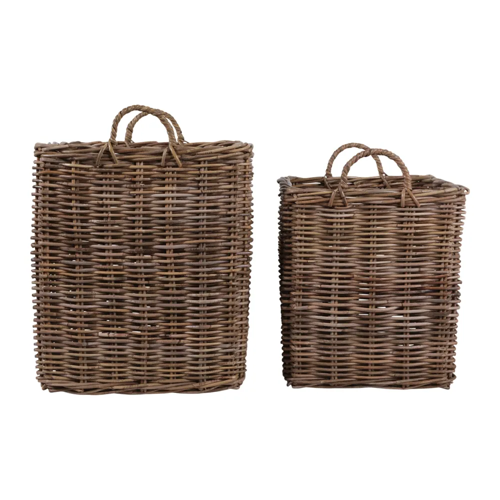 FULTONBROOK SET OF 2 BROWN STORAGE 23 (IN)