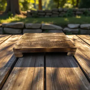 Dark Wooden Riser 15x10x2.5in 2