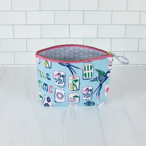 It's Mahj Time Essential Canvas Pouch Set of 2 6