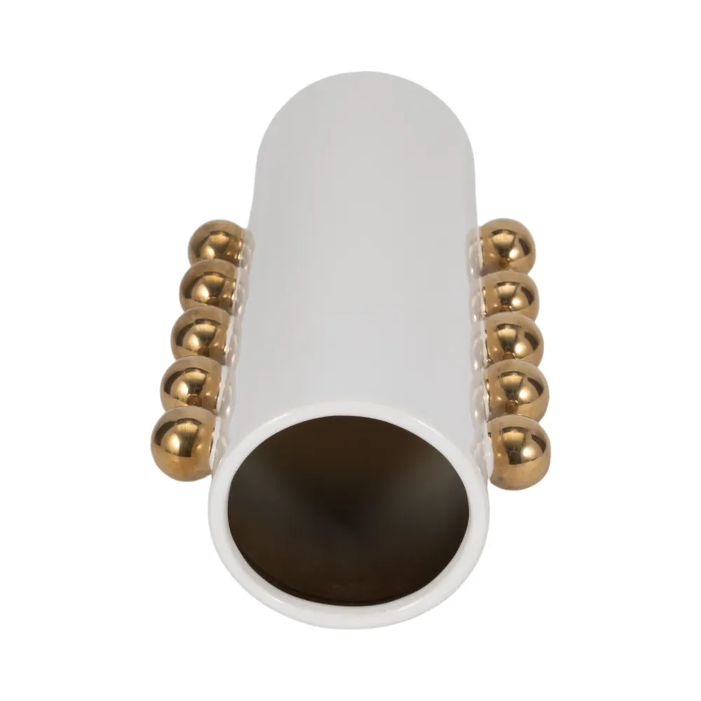 GARSONHAM WHITE VASE 16 (IN)