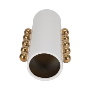 GARSONHAM WHITE VASE 16 (IN) 7