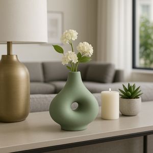 HORTONCROSS GREEN VASE 7 (IN) 2