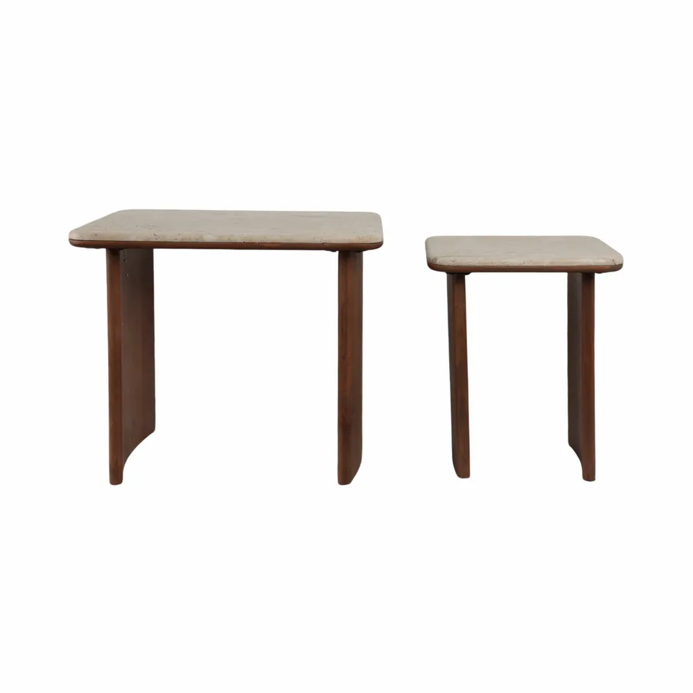 ARMONHAVEN SET OF 2 BROWN TABLE 21 (IN)