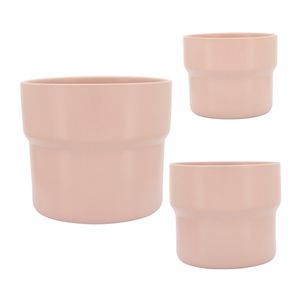 CORWINPORT SET OF 3 PINK PLANTER 9 (IN) 1