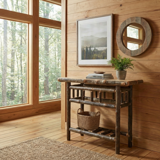 Hickory Open Sofa Table - Espresso