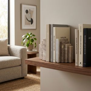 BECKETTDALE SET OF 2 TAN BOOKENDS 5 (IN) 2